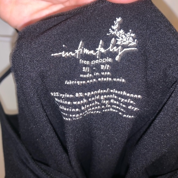 Free People Intimate Black Tight Mini Dress - Picture 4 of 4